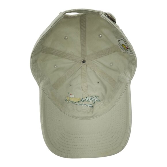 American Needle 2014 Masters Adjustable Tuck Strap Cap Golf Baseball Hat Khaki - Picture 5 of 14